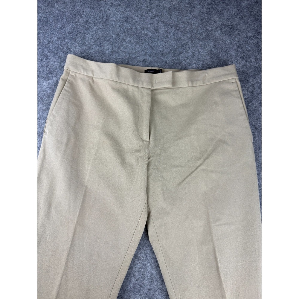 Joseph Beige Wool Blend Gabardine Trousers Women's 40 Made in Bulgaria Tailored - Picture 3 of 7